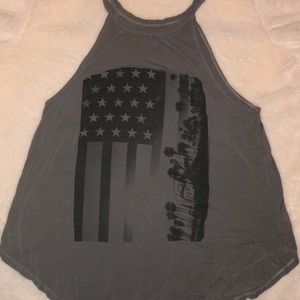 Grey American eagle tank top